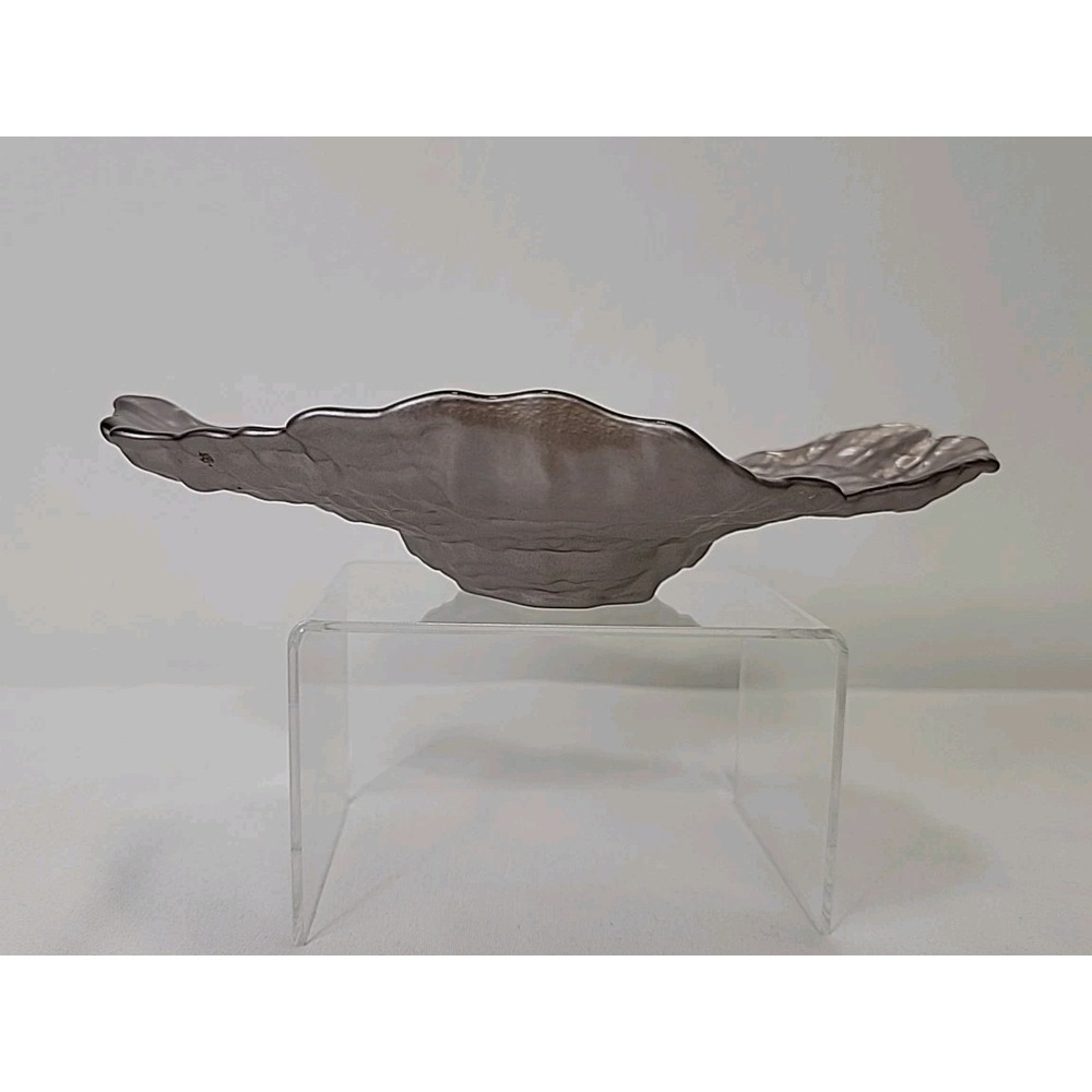 Vintage‎ Akcam Iridescent Handmade Silver Pearl Oyster Shell, Made In Turkey